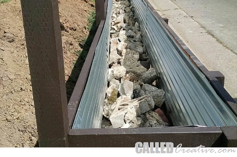 Modern Wood Metal Retaining Wall, How To Build Corrugated Metal Retaining Wall